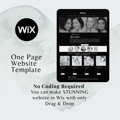 Clinical Spa Wix One Page Website Templates
