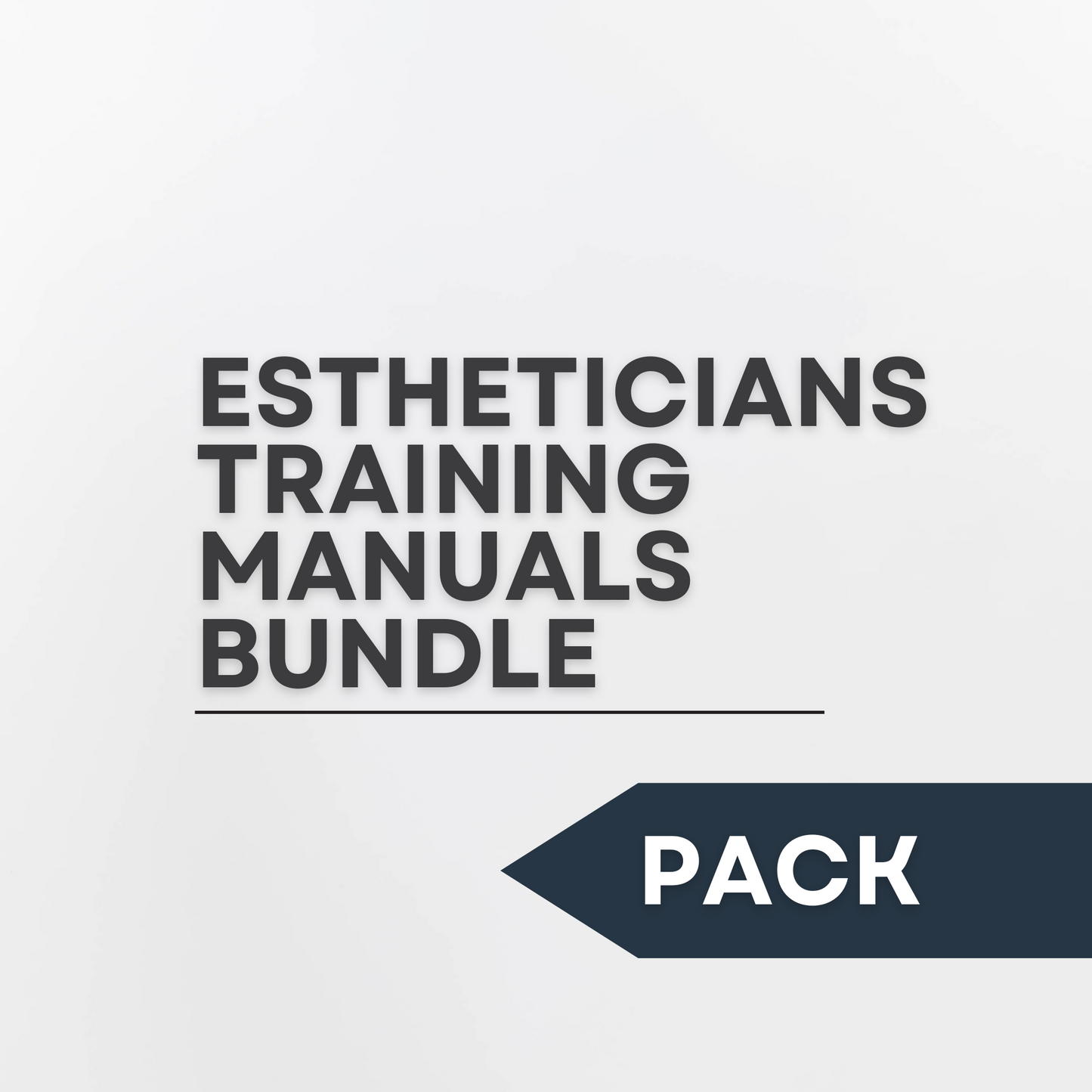 Estheticians Training Manuals Bundle