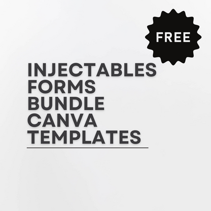 Injectables Forms Bundle Canva Templates