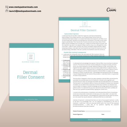 Injectables Forms Bundle Canva Templates