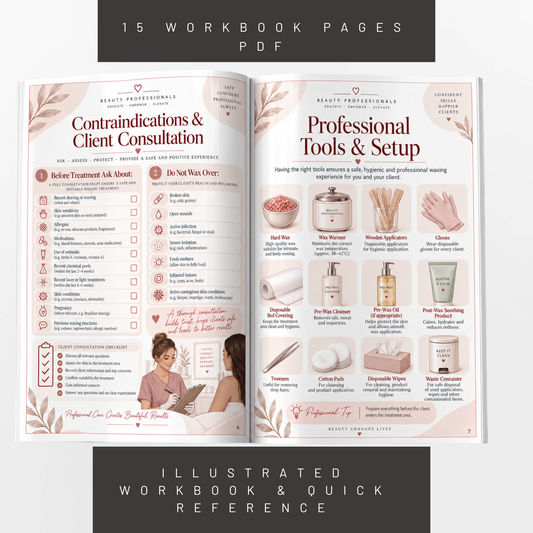 Intimate Waxing Training Manual | Brazilian Bikini Wax Guide Estheticians | Esthetician Workbook PDF | Wax Tech Course | Digital Download
