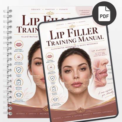 Lip Filler Training Manual & Injector Workbook | Digital PDF