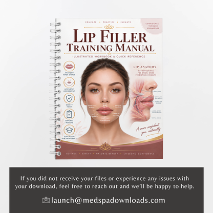 Lip Filler Training Manual & Injector Workbook | Digital PDF