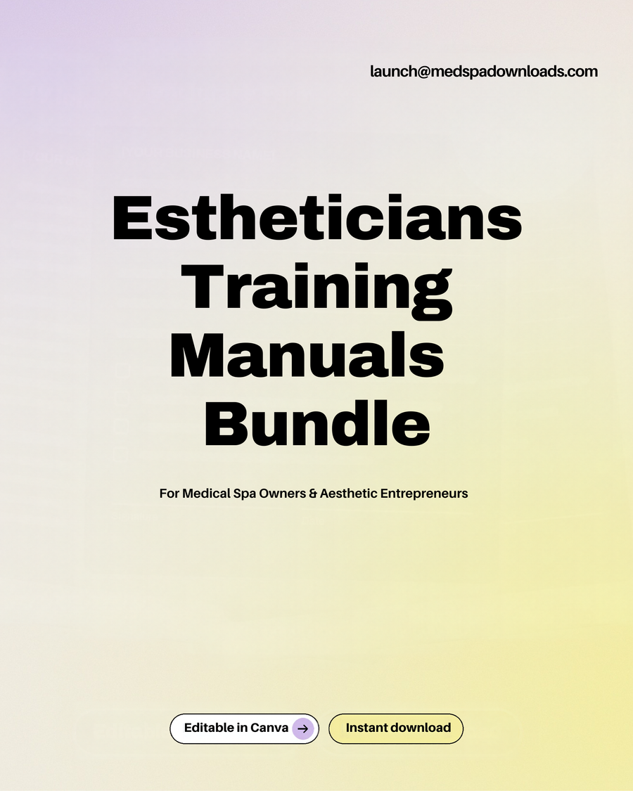 Estheticians Training Manuals Bundle