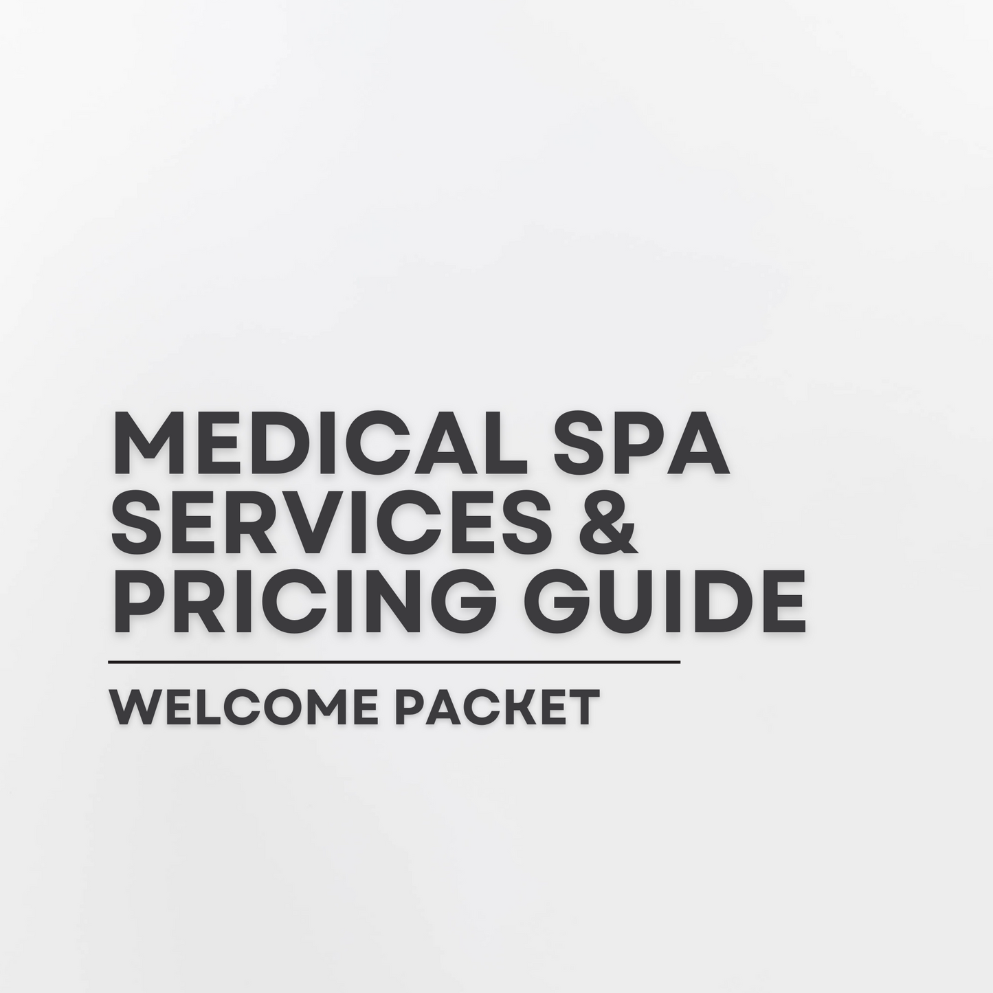 Medical spa Services & Pricing Guide