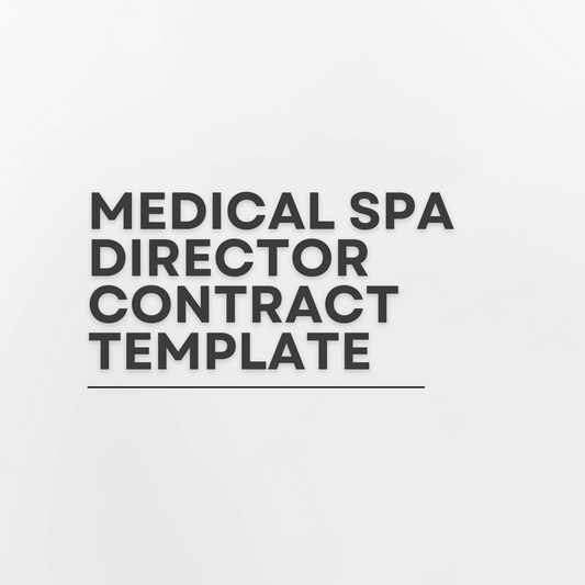 Medical SPA Director Contract Template