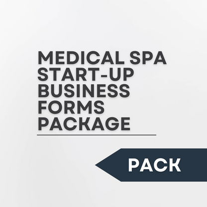 Medical SPA Start-up Business Forms Package