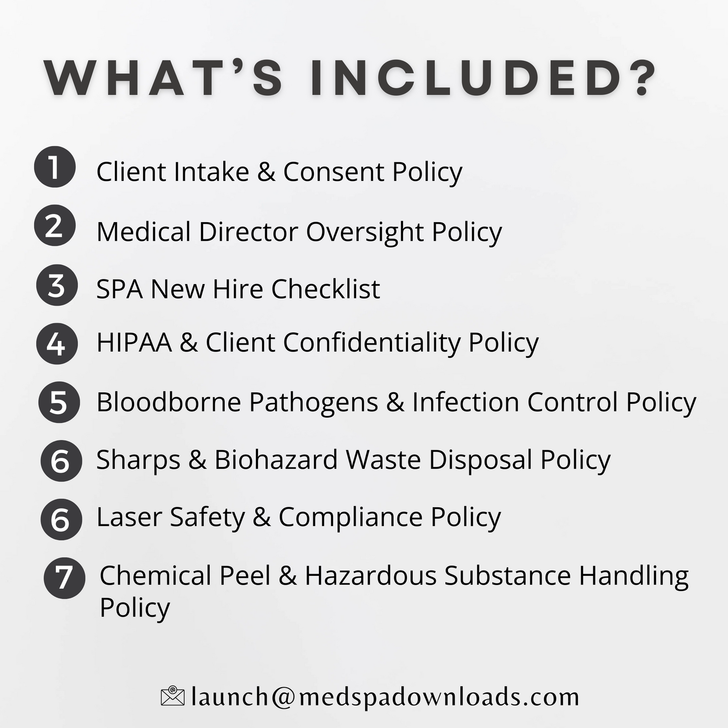 Medical Spa Policy & Procedure Bundle HIPAA, OSHA, and industry standards