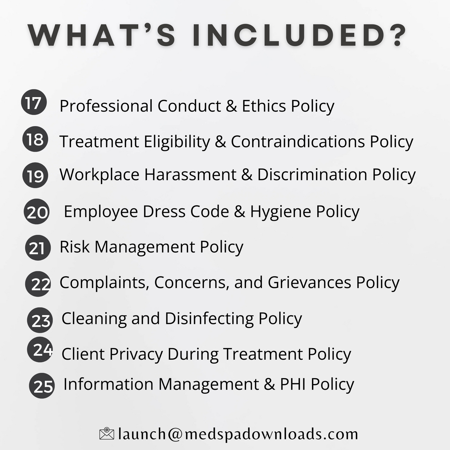 Medical Spa Policy & Procedure Bundle HIPAA, OSHA, and industry standards