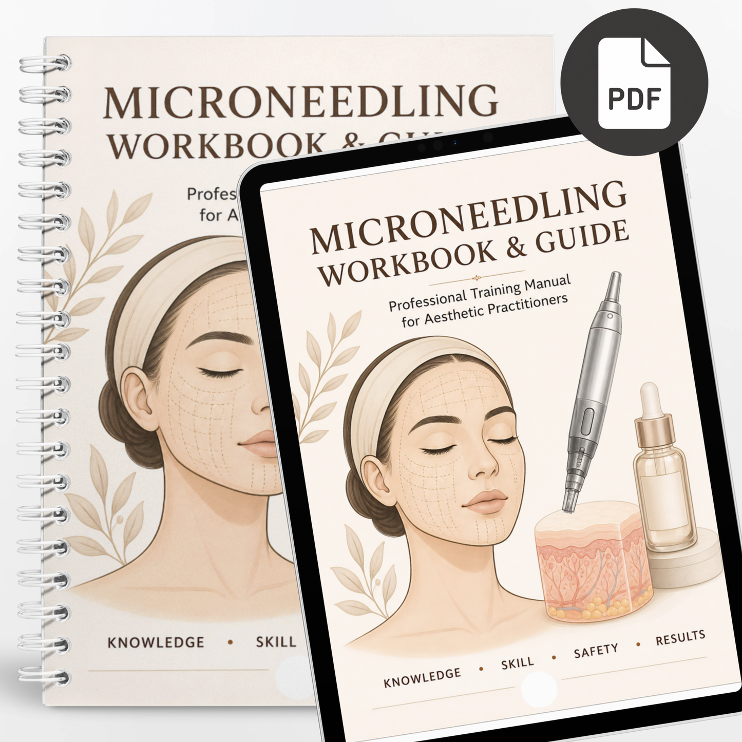 Microneedling Workbook & Guide for Aesthetic Practitioners  Editable Training Manual, Client Forms, Aftercare Sheets & Treatment Checklist
