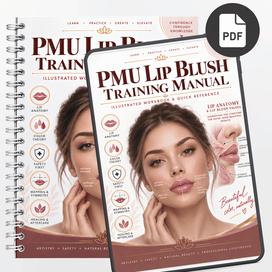 PMU Lip Blush Training Manual | Printable Workbook
