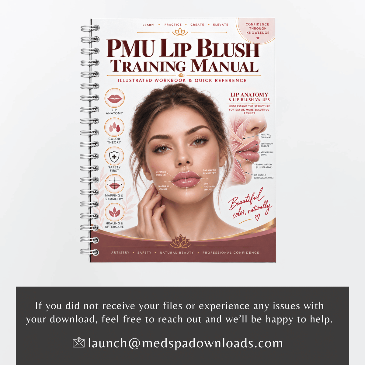 PMU Lip Blush Training Manual | Printable Workbook