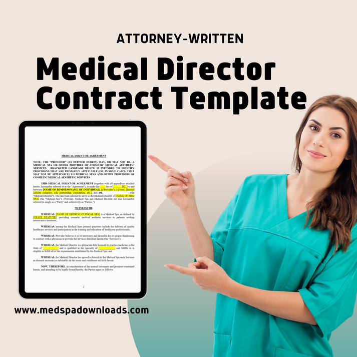 Medical SPA Director Contract Template – MedSPA Downloads